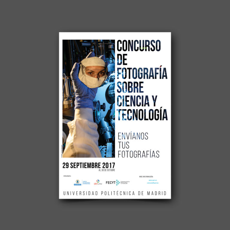 diseño gráfico de cartel concurso de fotografía #fototechUPM